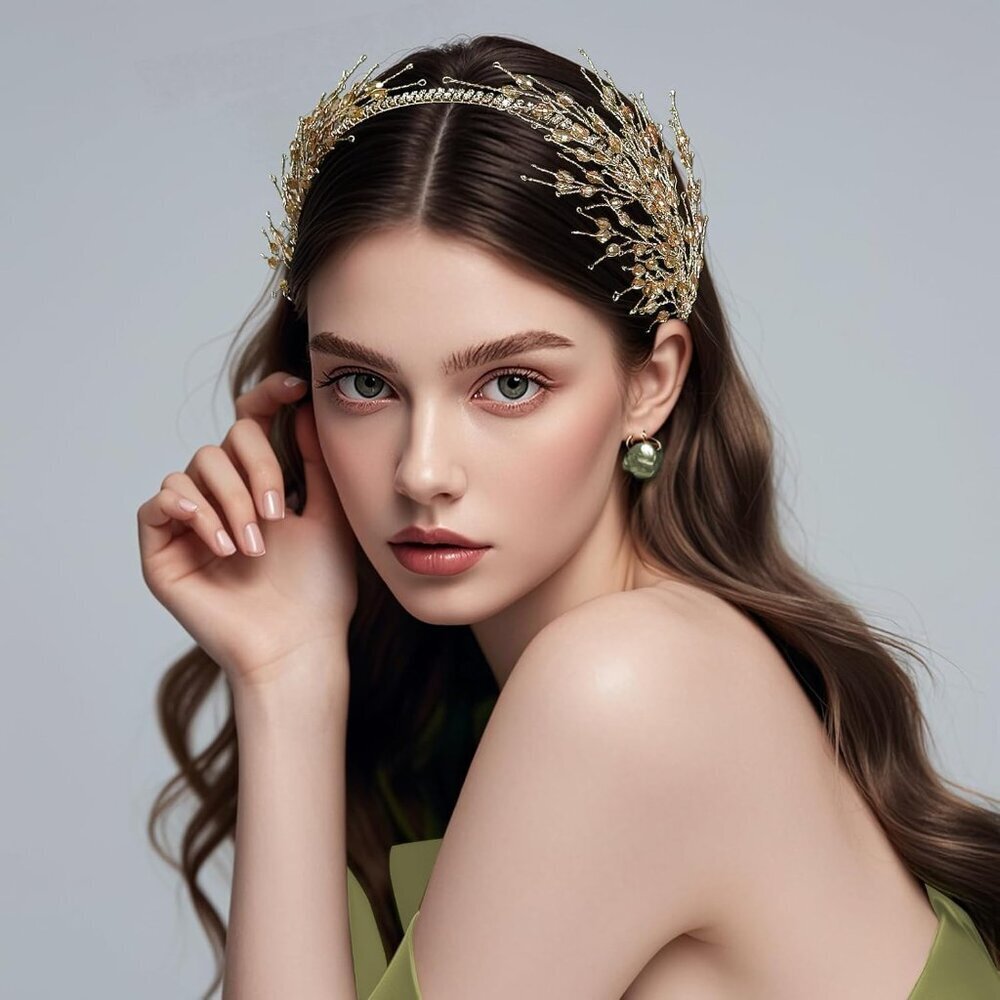 Rhinestone Headband Women Crystal Hair Accessories for Weddings Prom